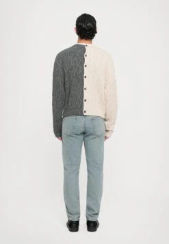 MOSCHINO MULTI BUTTONS - Cardigan - Multi Grey -Indicode Men Wear Shop 04dfa44ec1f34197b3ff25c62ca52203