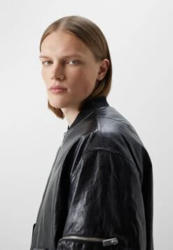 Holzweiler Reb Jacket - Faux Leather Jacket - Black -Indicode Men Wear Shop 055c8429f64c42829fb3005010629a05