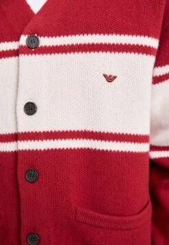 Emporio Armani CARDIGAN - Cardigan - Red/french Oak -Indicode Men Wear Shop 056947a92b4748758d1a3ee611a11dfb