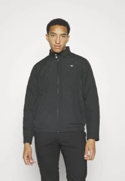 Gant QUILTED WINDCHEATER - Light Jacket - Black -Indicode Men Wear Shop 057b3e75fa7f4fa294dfaebb77244c52
