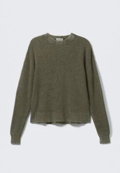 WEEKDAY Jumper - Green Dark -Indicode Men Wear Shop 0bd97a62c4f140d9911289220f794836