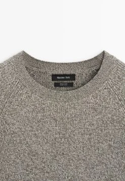 Massimo Dutti CREW NECK MOULINÉ - Jumper - Beige -Indicode Men Wear Shop 0e5a02b4163642ddb267b68f7dfe20e1