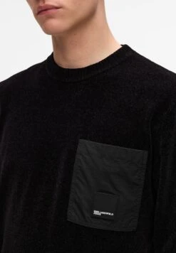 Karl Lagerfeld Jeans FLUFFY - Jumper - Black -Indicode Men Wear Shop 112d7a9650c04e38b79e6b25f712c564