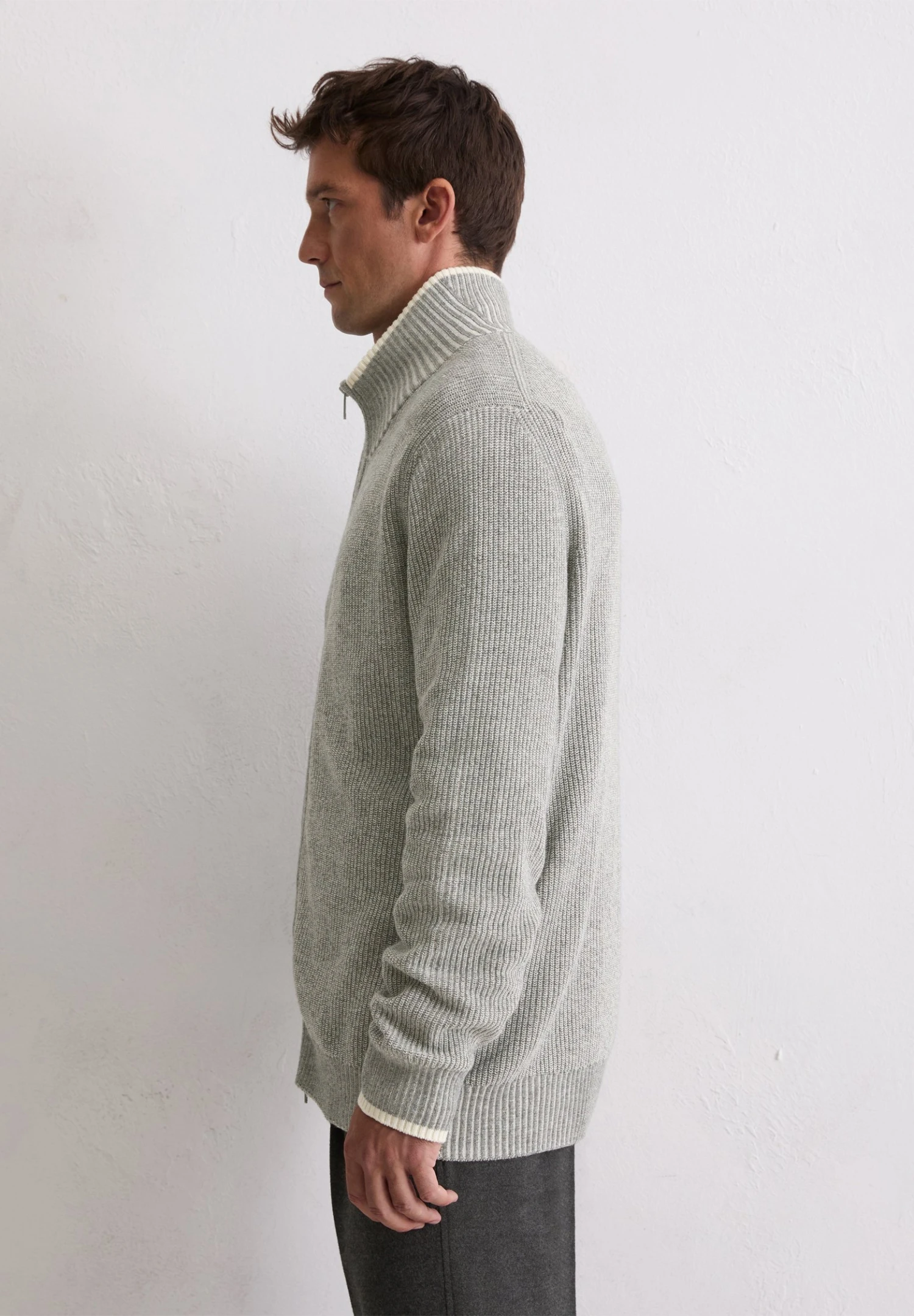 Marc O'Polo STRUCTURED WITH TIPPING - Cardigan - Trainer Jacket Structured Bi Color With Tipping 5 Marc O'Polo STRUCTURED WITH TIPPING - Cardigan - Trainer Jacket Structured Bi Color With Tipping - Image 5