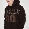 SikSilk Borg Oversized Hoodie - Hoodie - Dark Brown