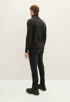 Tom Tailor TTJOSH Slim - Slim Fit Jeans - Used Dark Stone Black Denim -Indicode Men Wear Shop 13e0c7489a1b469a98d2b73604957a6a