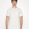 Scotch & Soda Dyed Pocket Tee - Basic T-Shirt - Off-White