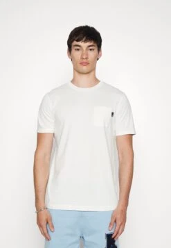 Scotch & Soda Dyed Pocket Tee - Basic T-Shirt - Off-White
