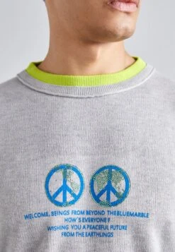 DOUBLE LAYER - Jumper - Heather Grey/acid Green -Indicode Men Wear Shop 17aed59a8d71404496362f3476f84edf