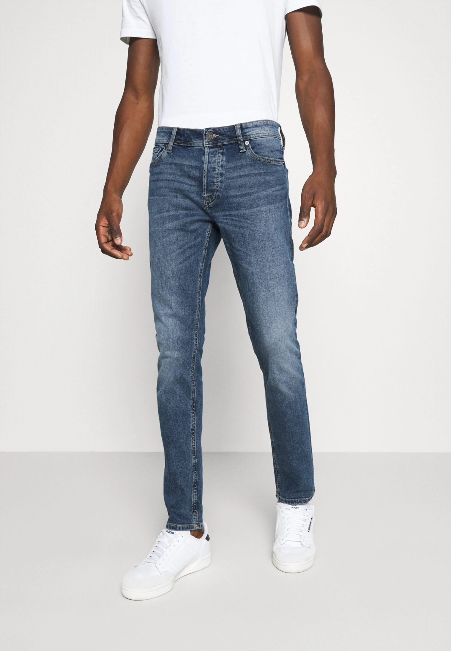 Jack & Jones Jjiglenn Jjoriginal - Slim Fit Jeans - Blue Denim 1 Jack & Jones Jjiglenn Jjoriginal - Slim Fit Jeans - Blue Denim