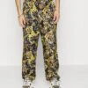 Print Logo- Trousers - Black/Gold