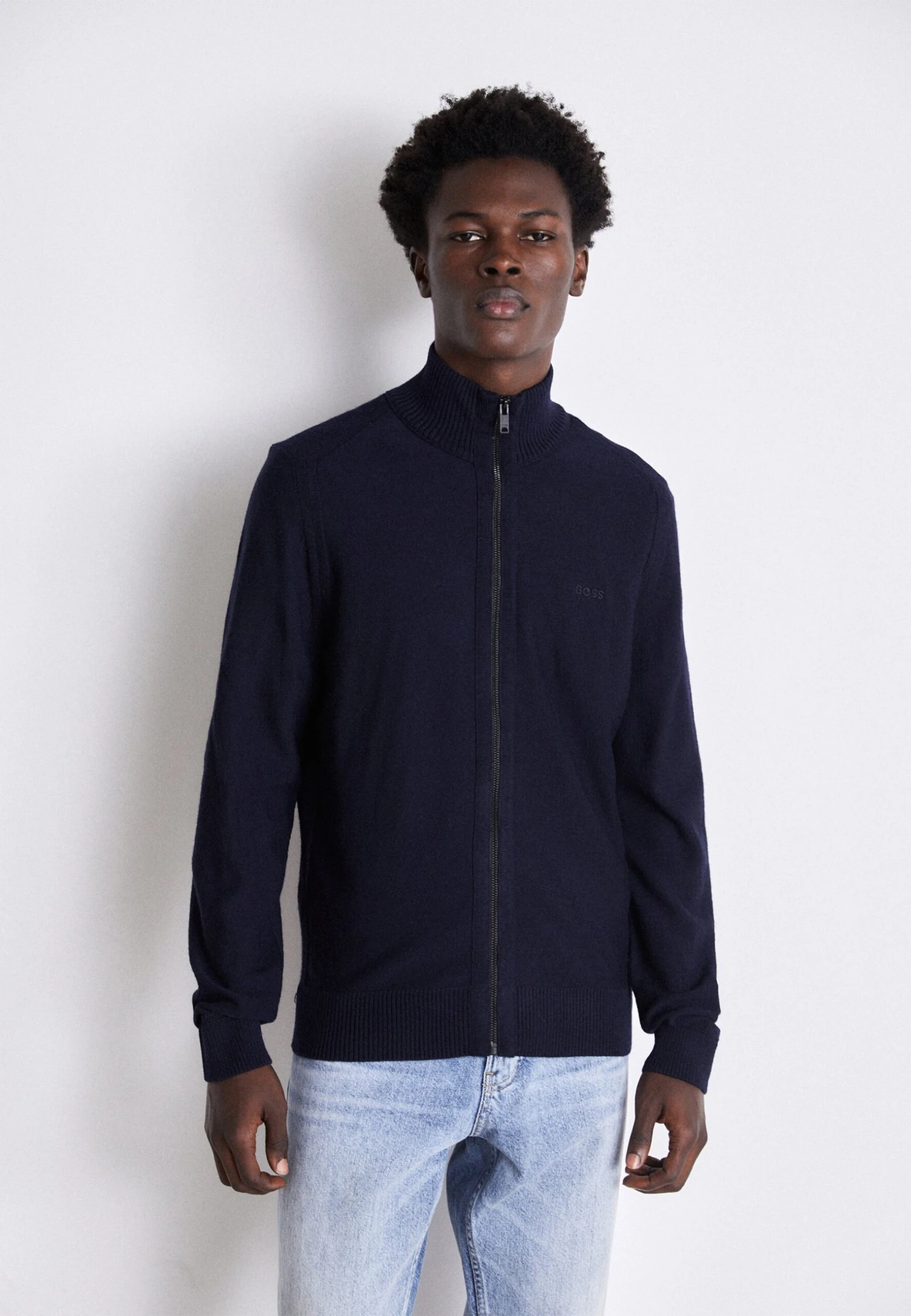 Boss AVAC - Cardigan - Dark Blue 1 Boss AVAC - Cardigan - Dark Blue