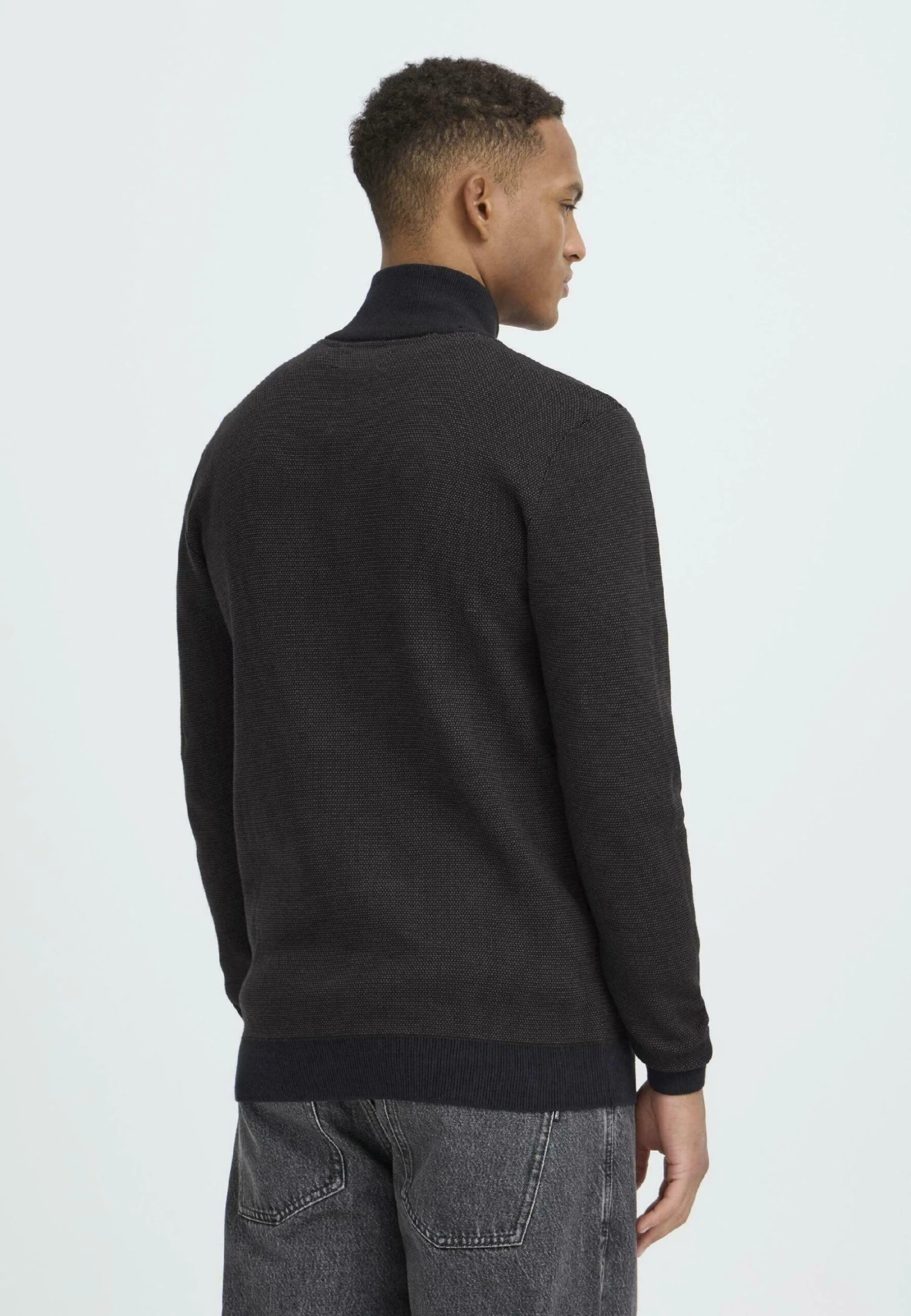 Blend BHBAAL HALF ZIPP - Jumper - Black Beauty 3 Blend BHBAAL HALF ZIPP - Jumper - Black Beauty - Image 3