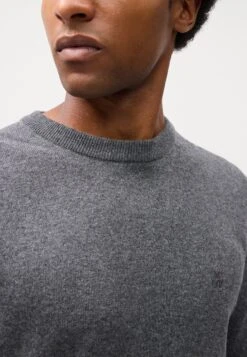 Marc O'Polo CREWNECK - Jumper - Graphite Grey Melange -Indicode Men Wear Shop 1c4b82194ce14835b09a0b59f877b9a1