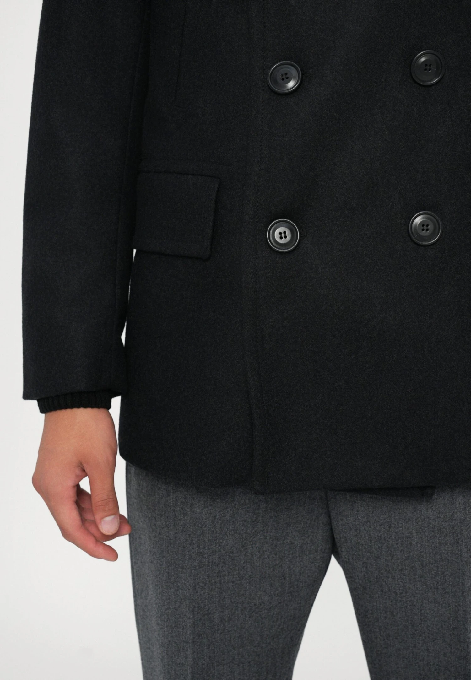 Tiger Of Sweden MAHLER - Short Coat - Charcoal 7 Tiger Of Sweden MAHLER - Short Coat - Charcoal - Image 7