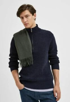 Selected Homme HIGH NECK - Jumper - Sky Captain -Indicode Men Wear Shop 1ce5140c55454e35928176911109442e