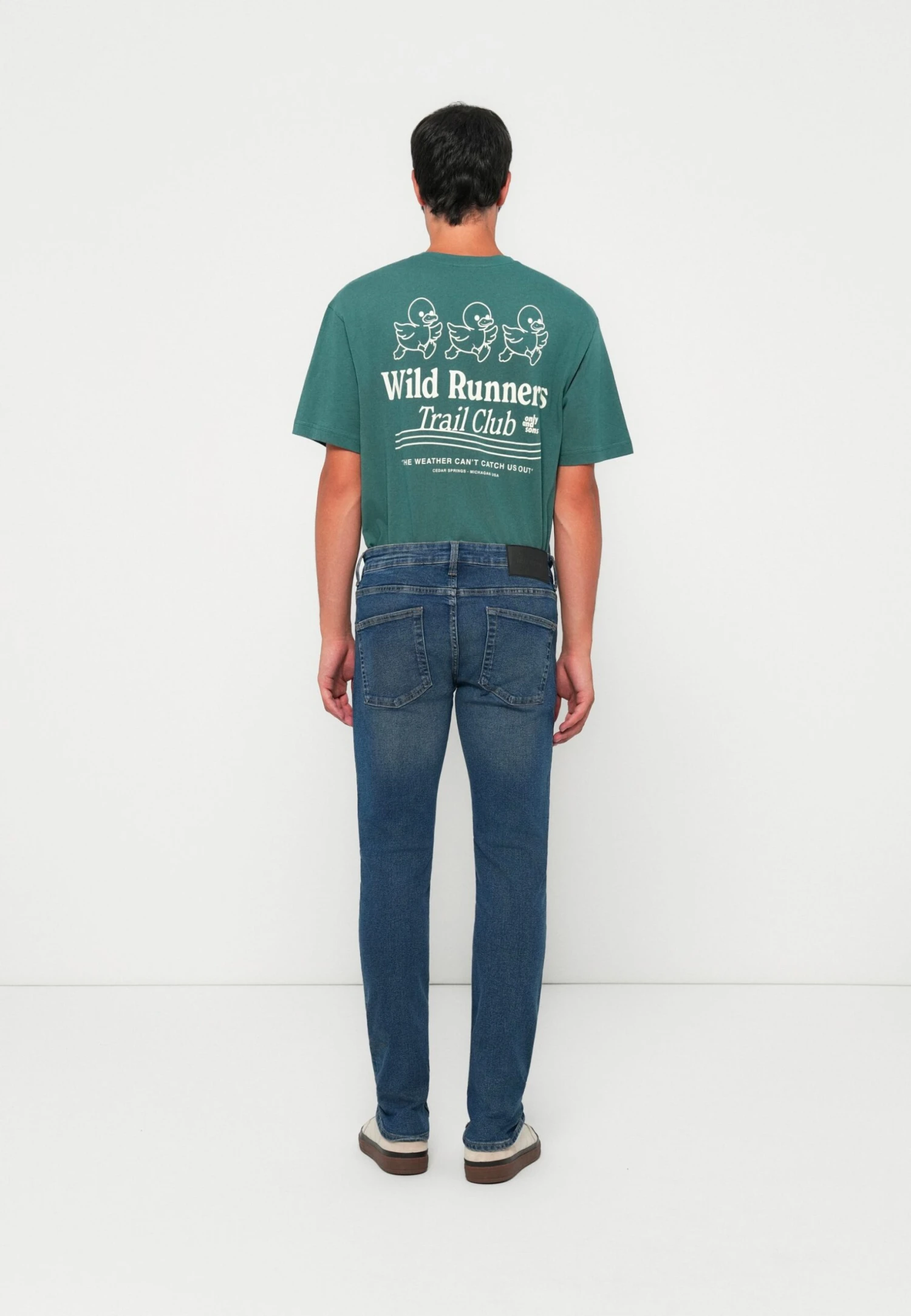 Only & Sons ONSLOOM - Slim Fit Jeans - Dark Blue Denim 3 Only & Sons ONSLOOM - Slim Fit Jeans - Dark Blue Denim - Image 3