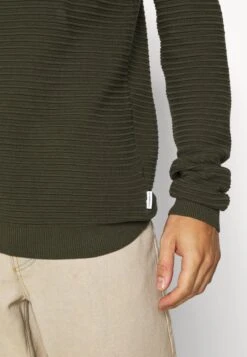 Lindbergh Structure - Jumper - Army -Indicode Men Wear Shop 20e585cd576a4af9b6d4d9bd8228911d