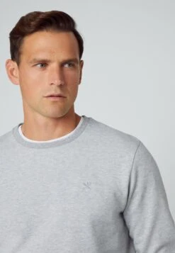 Hackett London CREW - Jumper - Light Grey -Indicode Men Wear Shop 2177efa5ff204e3a813fc8c84a3e99b5