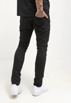 Pier One Slim Fit Jeans - Black Denim -Indicode Men Wear Shop 2413fe9d29d847d09d18e8dcce927447
