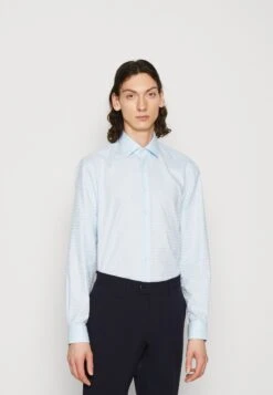 Check Easy Care Fitted Shirt - Formal Shirt - Airy Blue