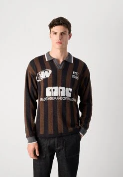 Mads Nørgaard FANCY LIAM FOOTBALL - Jumper - Black/demitasse -Indicode Men Wear Shop 25dbe26353bd4471a5b0040c80956876