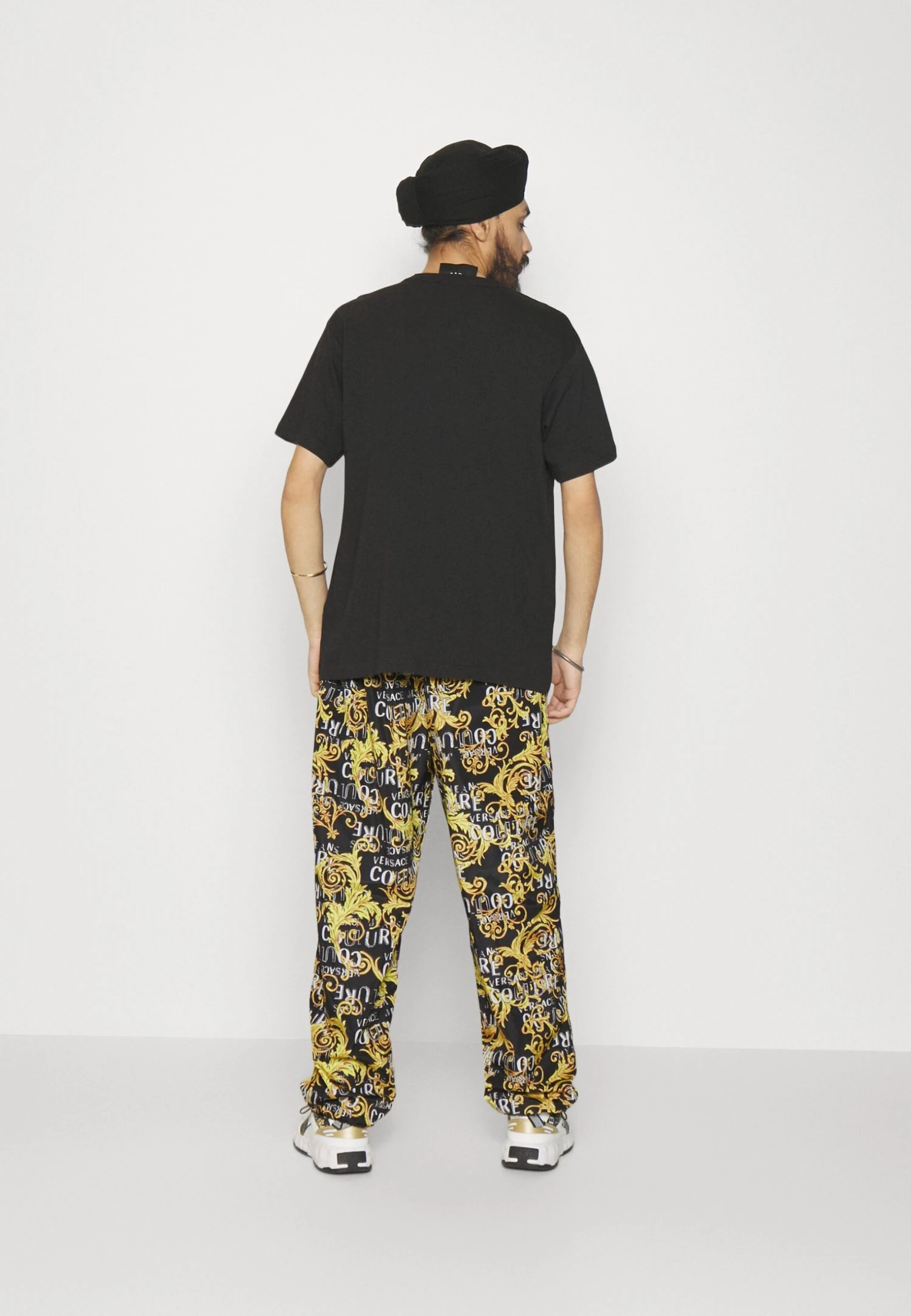 Print Logo- Trousers - Black/Gold 3 Print Logo- Trousers - Black/Gold - Image 3