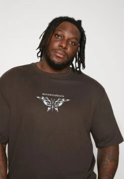 YOURTURN Print T-Shirt - Brown -Indicode Men Wear Shop 274ec546c91c453d8b961eea9c224a24