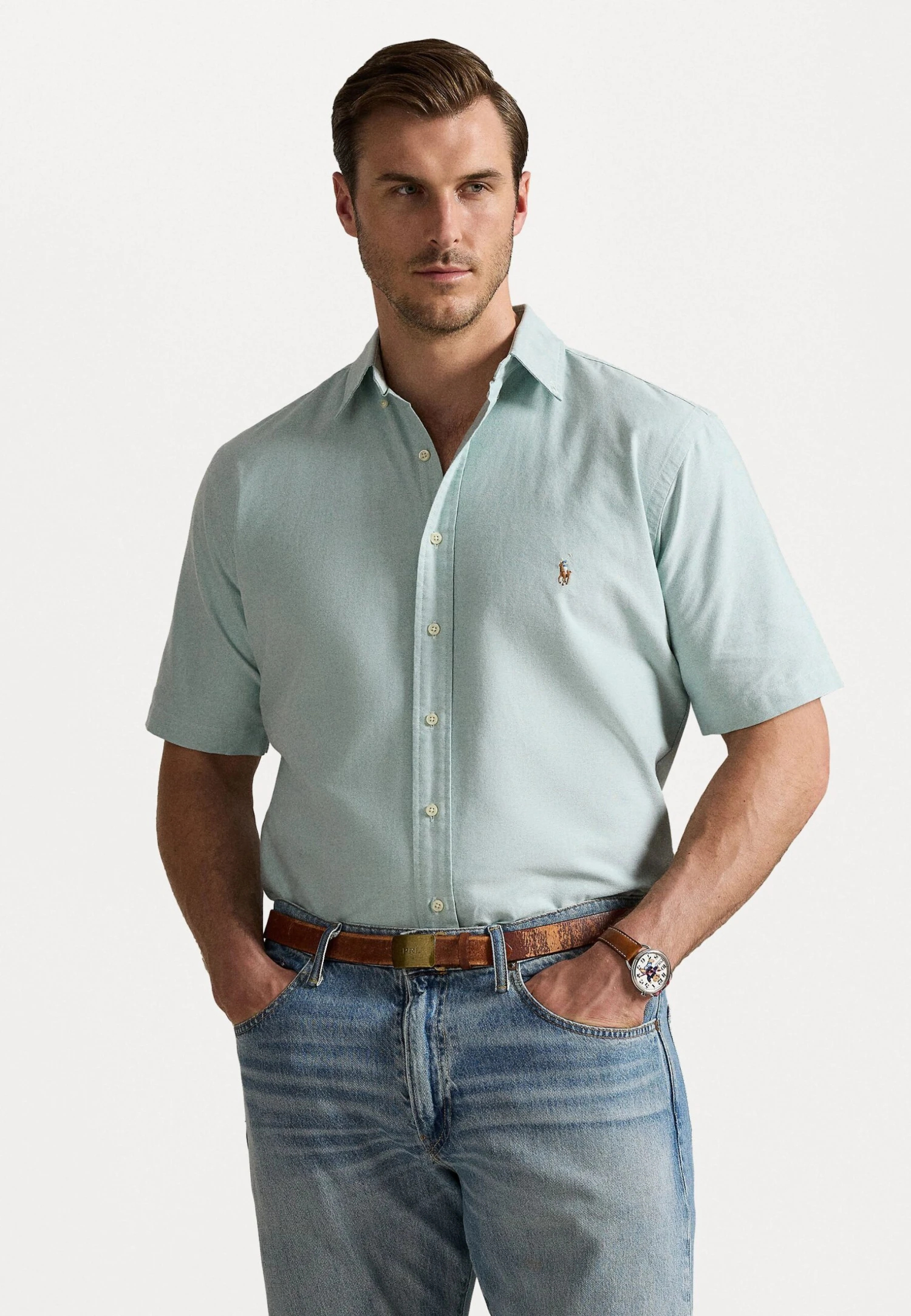 OXFORD SHIRT - Shirt - Lovat 1 OXFORD SHIRT - Shirt - Lovat