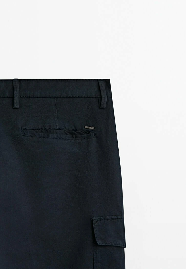 Massimo Dutti Cargo Trousers - Mottled Blue 9 Massimo Dutti Cargo Trousers - Mottled Blue - Image 9