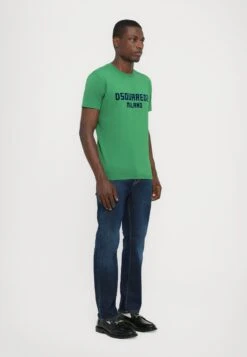 DSQUARED2 COOL FIT TEE - Print T-shirt - Green/dark Navy -Indicode Men Wear Shop 2ff878281c37419997cc053f46c357ab