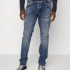Jack & Jones Jjiglenn Jjfox- Straight Leg Jeans - Blue Denim