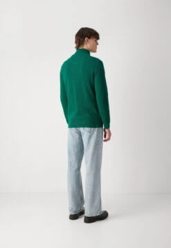 Gant COTTON ZIP CARDIGAN - Cardigan - Deep Forest Green -Indicode Men Wear Shop 3106f1e7cbb54d869c8bc57e4db29aba