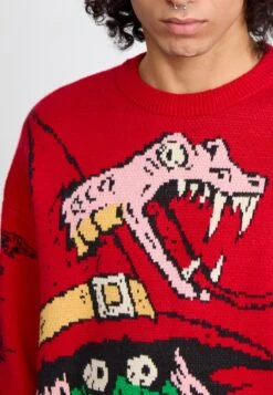 Volcom VILLARD SWEATER - Jumper - Lifeguard Red -Indicode Men Wear Shop 31c2b27ebe75444b9817198cff057eed