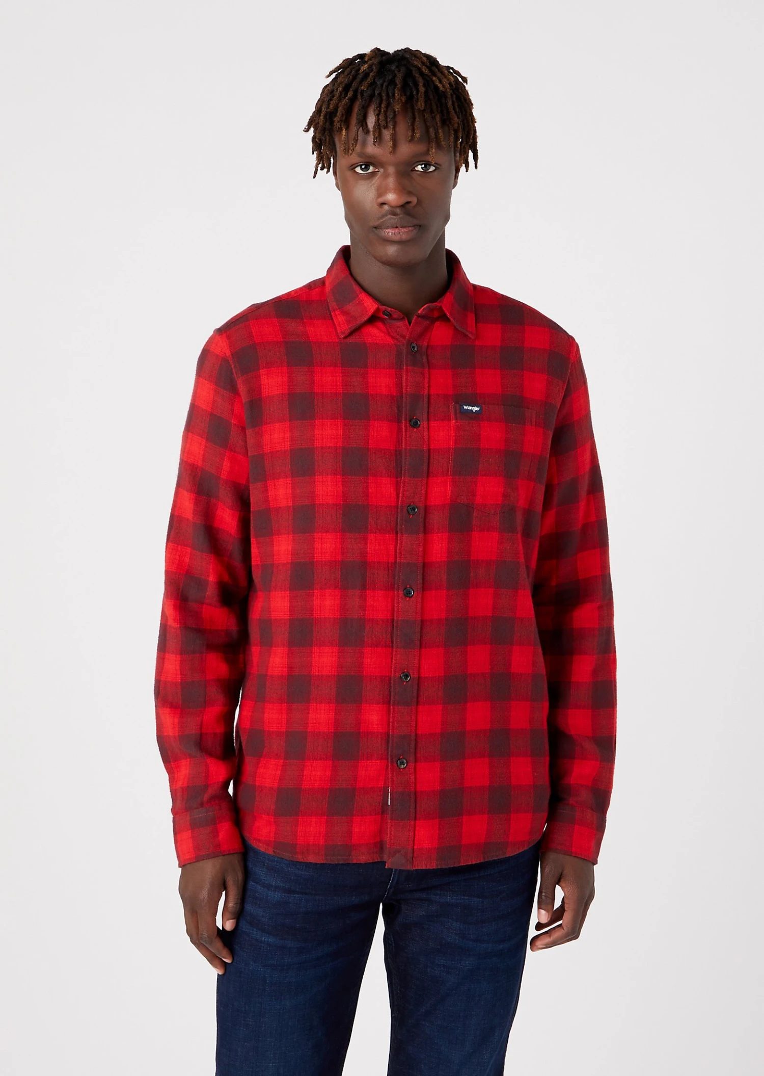 Wrangler Pocket - Shirt - Rhubarb Red 1 Wrangler Pocket - Shirt - Rhubarb Red