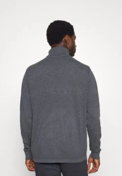 Selected Homme Slhmaine Roll Neck - Jumper - Dark Grey Melange -Indicode Men Wear Shop 33ce288f301f45d5bafe85a7b0084c73