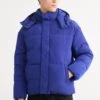 Calvin Klein Jeans LOGO HOODED - Winter Jacket - Bellwether Blue