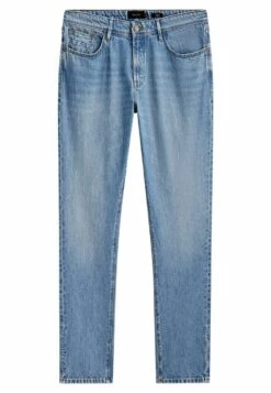 Massimo Dutti Tapered Fit Mid Bleach- Slim Fit Jeans - Blue -Indicode Men Wear Shop 3499130453a545c3a22b7cd22bf95790