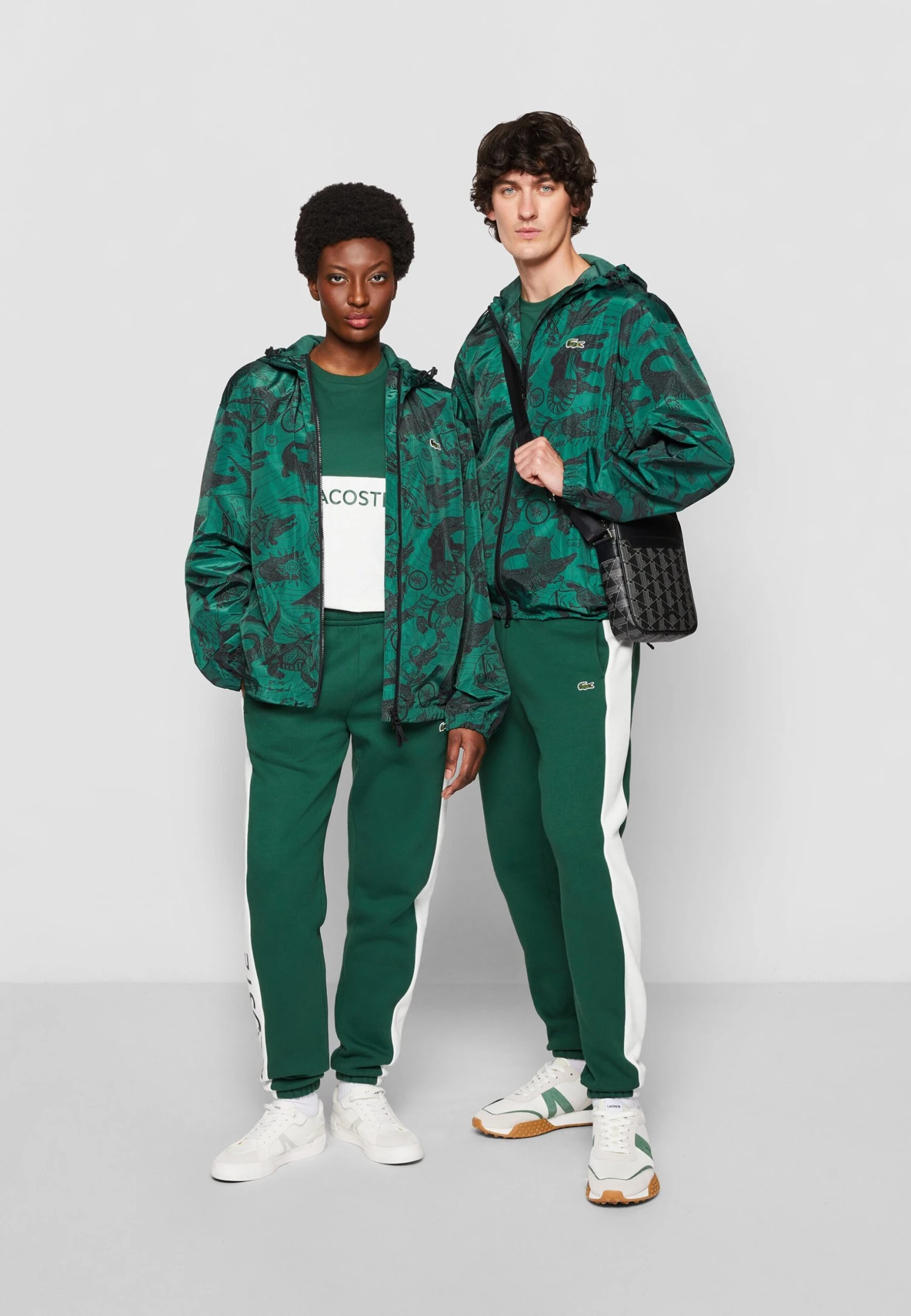 Lacoste X Netflix Unisex - Summer Jacket - Green/Black 2 Lacoste X Netflix Unisex - Summer Jacket - Green/Black - Image 2