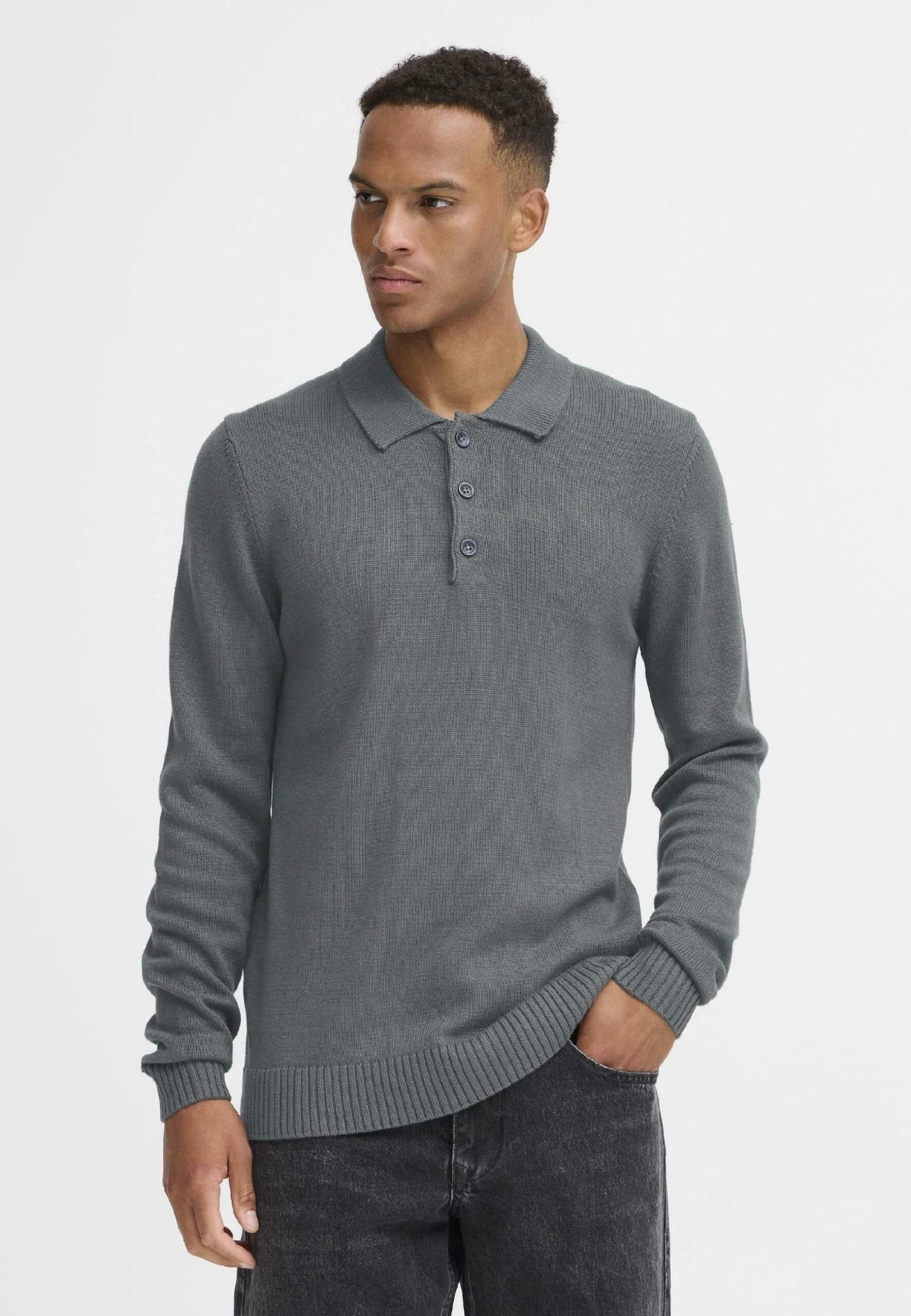 Blend BHDENO POLO - Jumper - Iron Gate 1 Blend BHDENO POLO - Jumper - Iron Gate