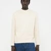 Selected Homme SLHRELAXPOUL MOCK NECK TEE - Long Sleeved Top - Angora