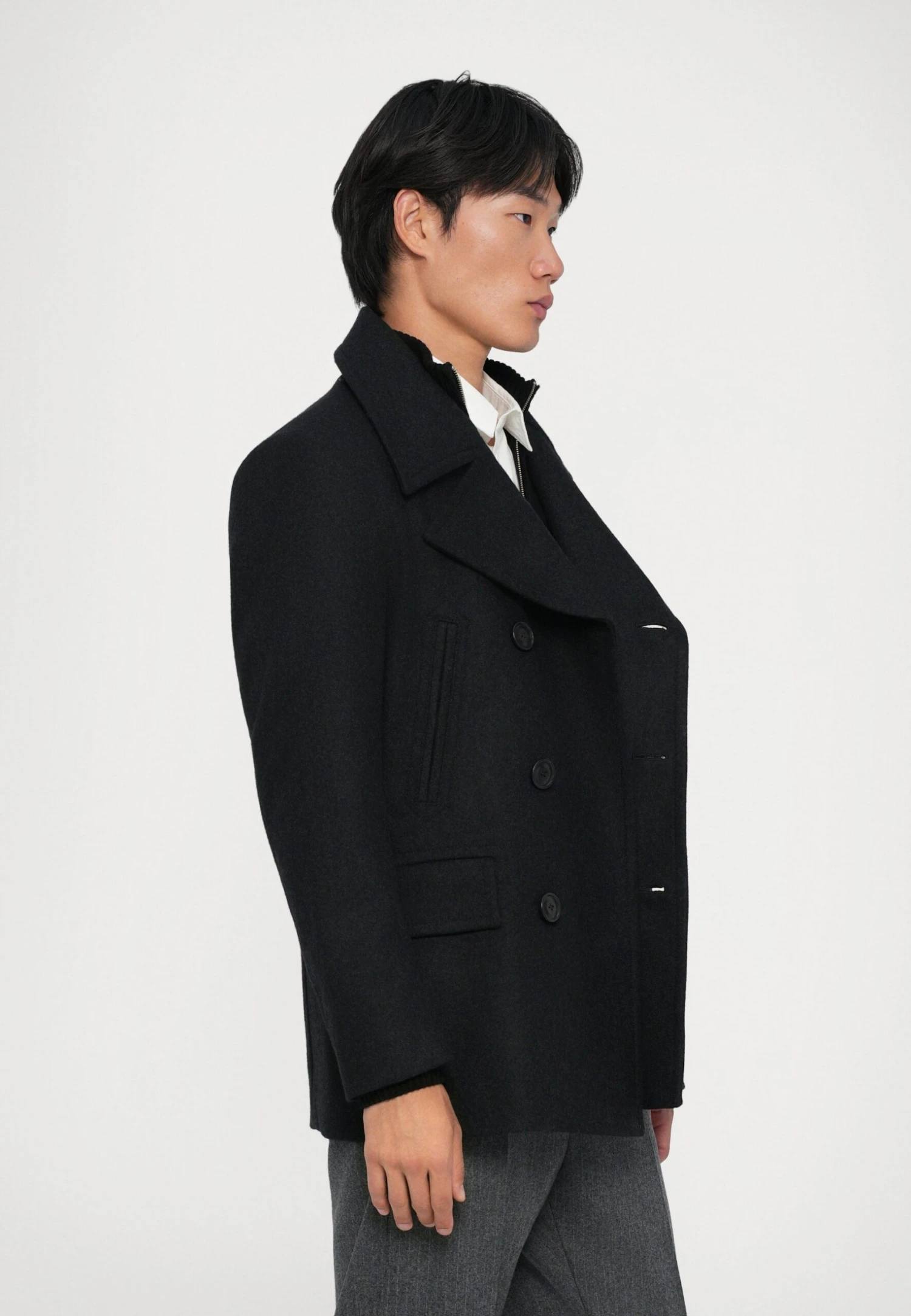 Tiger Of Sweden MAHLER - Short Coat - Charcoal 5 Tiger Of Sweden MAHLER - Short Coat - Charcoal - Image 5