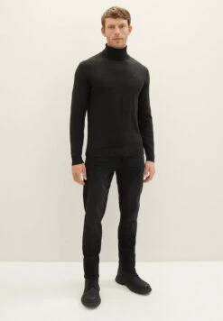 Tom Tailor TTJOSH Slim - Slim Fit Jeans - Used Dark Stone Black Denim -Indicode Men Wear Shop 35fe8d4a054b431c9f9ca2d6736709ac