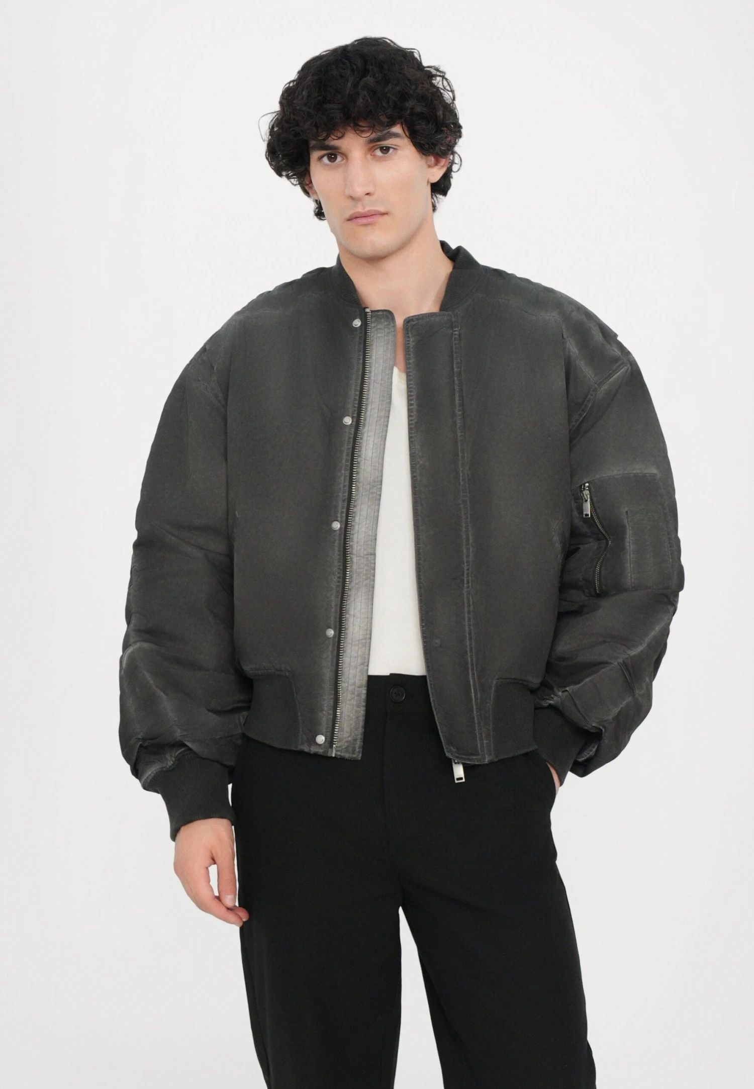 Han Kjøbenhavn OVERSIZED PADDED JACKET - Bomber Jacket - Ash Grey 5 Han Kjøbenhavn OVERSIZED PADDED JACKET - Bomber Jacket - Ash Grey - Image 5