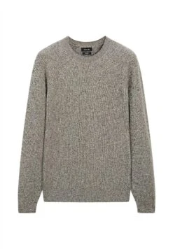 Massimo Dutti CREW NECK MOULINÉ - Jumper - Beige -Indicode Men Wear Shop 3776d6cbe96d47b1aaf0ba9bc3425217