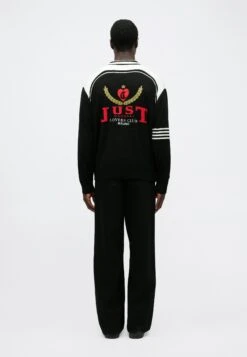 JUST CAVALLI LOGO - Cardigan - Black -Indicode Men Wear Shop 38a319785d6543c784ea4cefb7067684