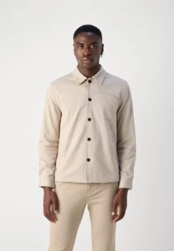 Lindbergh SUPERFLEX OVER - Summer Jacket - Light Stone -Indicode Men Wear Shop 3bc081f657974e03824cc29436de5ded