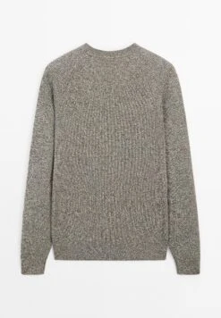 Massimo Dutti CREW NECK MOULINÉ - Jumper - Beige -Indicode Men Wear Shop 3ce5f6fbe7994a6cb58e1d1d4cc3a67e