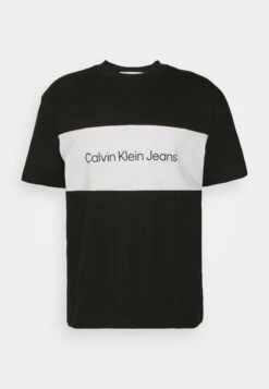 Calvin Klein Jeans Blocking Tee - Print T-Shirt - Black -Indicode Men Wear Shop 3e672800b3634a08bfef422afcaae59b