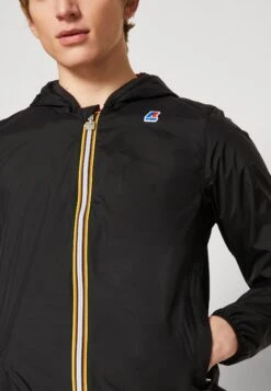 K-Way Jacques Plus Double Unisex - Waterproof Jacket - Black/Orange -Indicode Men Wear Shop 3ea07329b1e54d6da42b5ebbae9b03b1